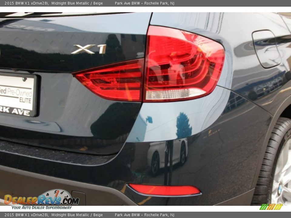 2015 BMW X1 xDrive28i Midnight Blue Metallic / Beige Photo #23