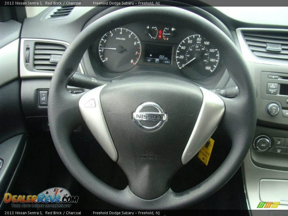 2013 Nissan Sentra S Red Brick / Charcoal Photo #16