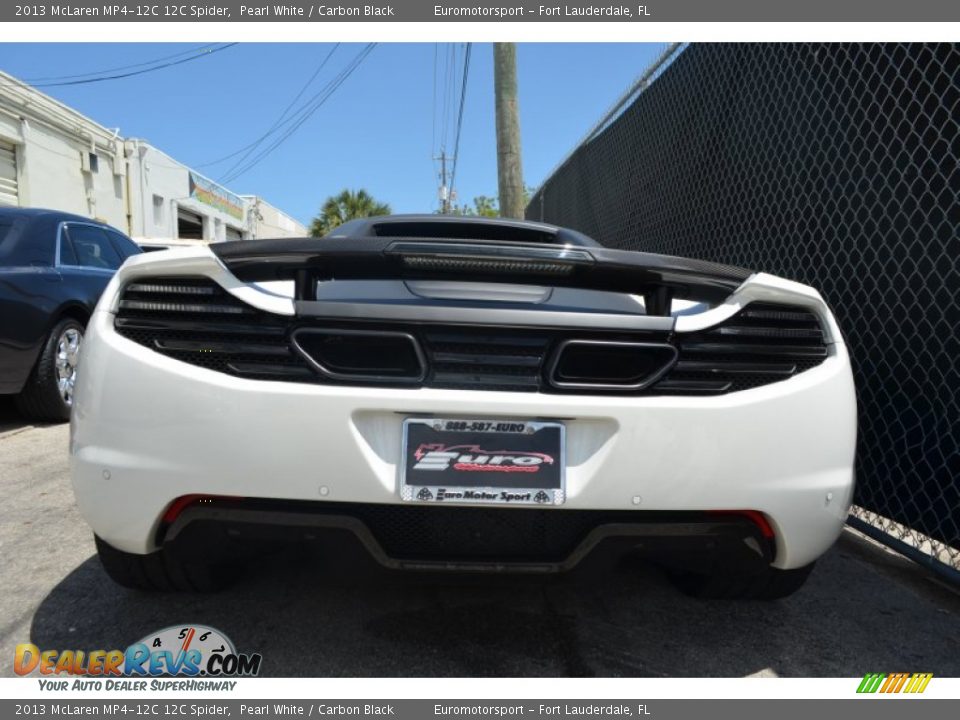 2013 McLaren MP4-12C 12C Spider Pearl White / Carbon Black Photo #8