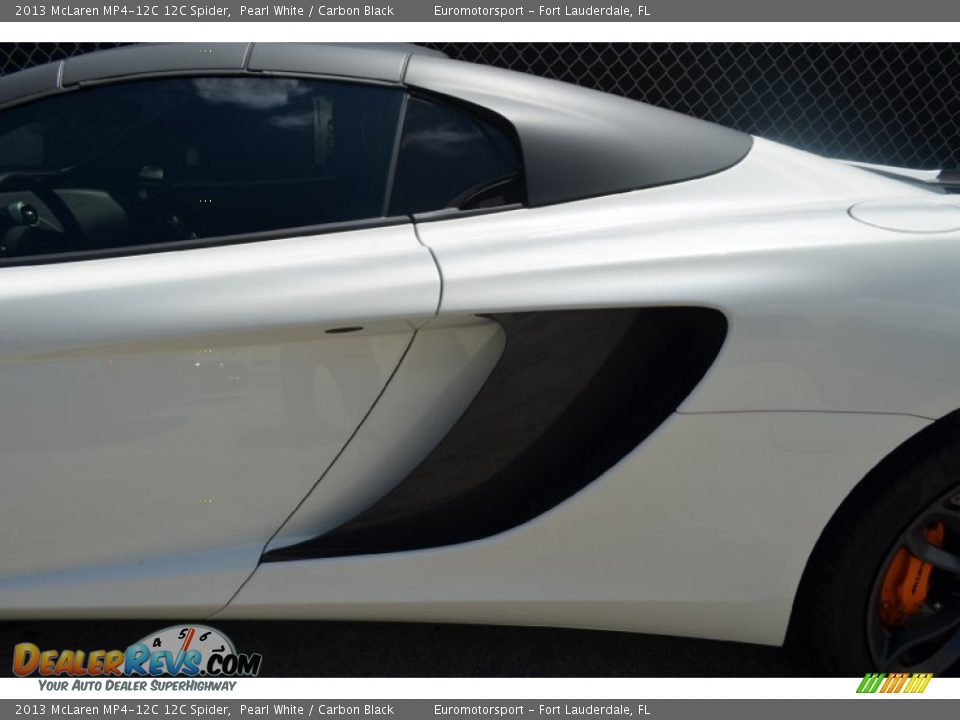2013 McLaren MP4-12C 12C Spider Pearl White / Carbon Black Photo #10