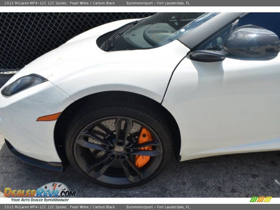 2013 McLaren MP4-12C 12C Spider Pearl White / Carbon Black Photo #11