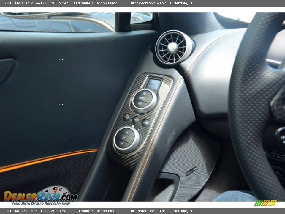 2013 McLaren MP4-12C 12C Spider Pearl White / Carbon Black Photo #20