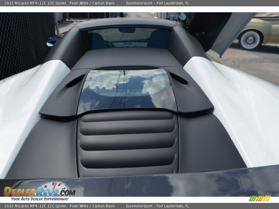 2013 McLaren MP4-12C 12C Spider Pearl White / Carbon Black Photo #25