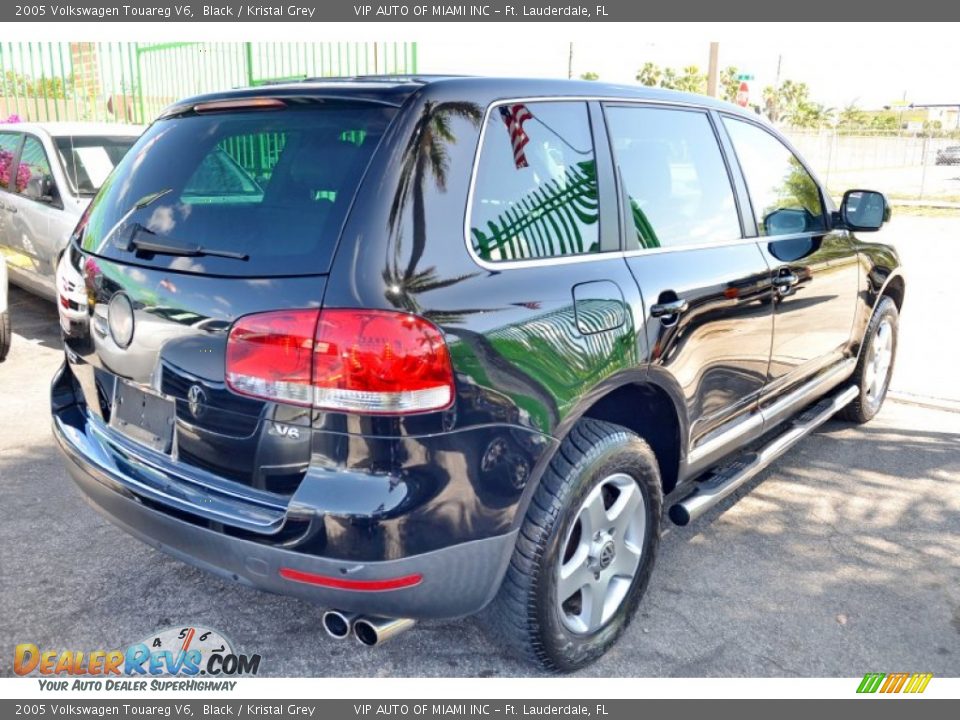 2005 Volkswagen Touareg V6 Black / Kristal Grey Photo #15