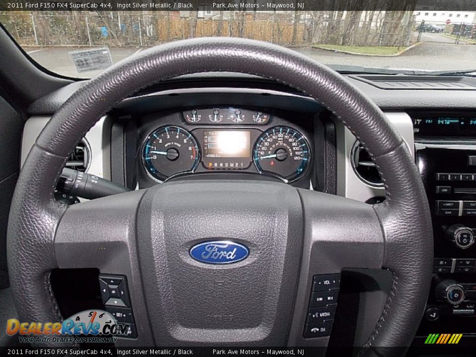 2011 Ford F150 FX4 SuperCab 4x4 Ingot Silver Metallic / Black Photo #25