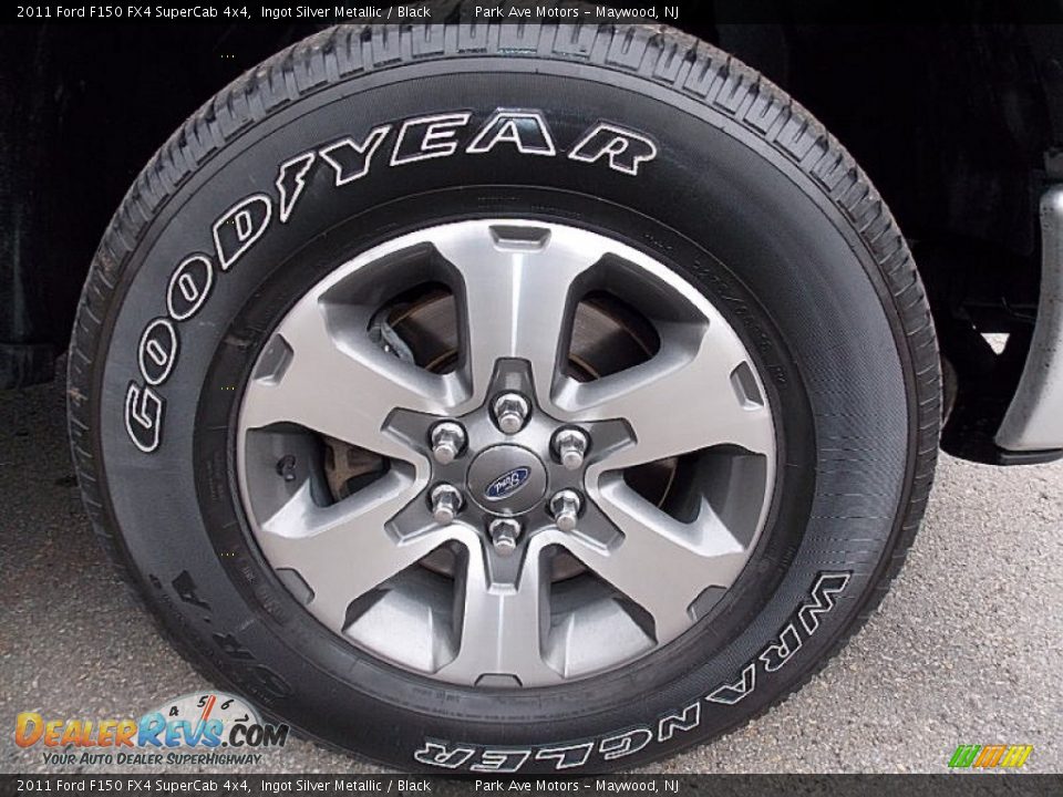 2011 Ford F150 FX4 SuperCab 4x4 Ingot Silver Metallic / Black Photo #29