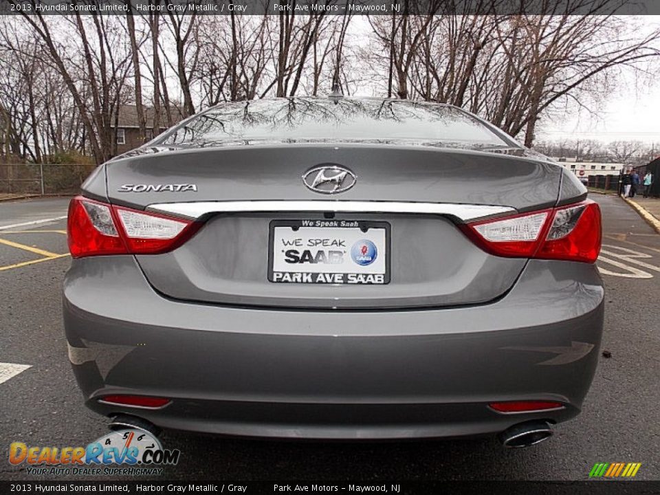 2013 Hyundai Sonata Limited Harbor Gray Metallic / Gray Photo #4