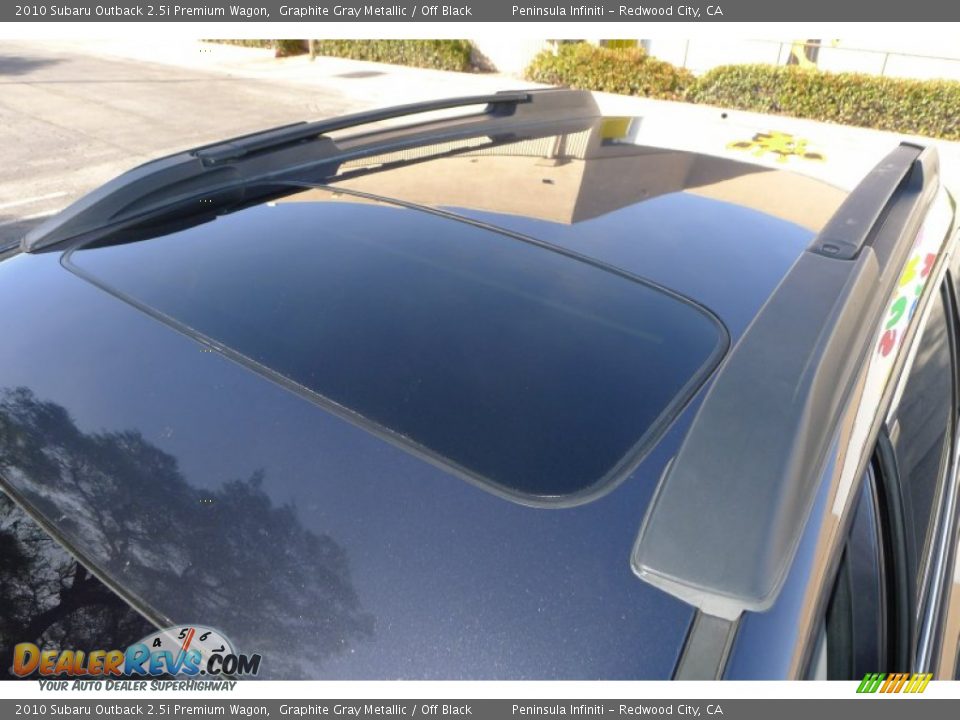2010 Subaru Outback 2.5i Premium Wagon Graphite Gray Metallic / Off Black Photo #21