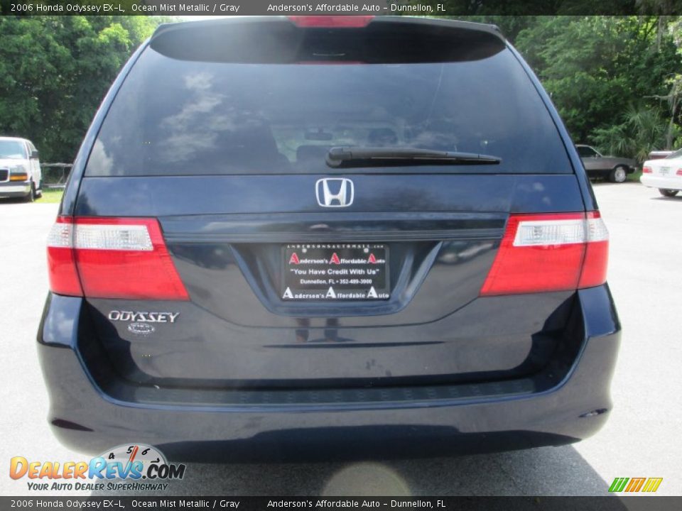 2006 Honda Odyssey EX-L Ocean Mist Metallic / Gray Photo #4