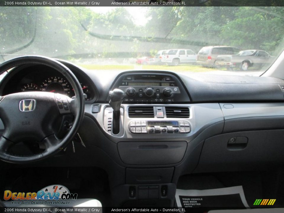2006 Honda Odyssey EX-L Ocean Mist Metallic / Gray Photo #11