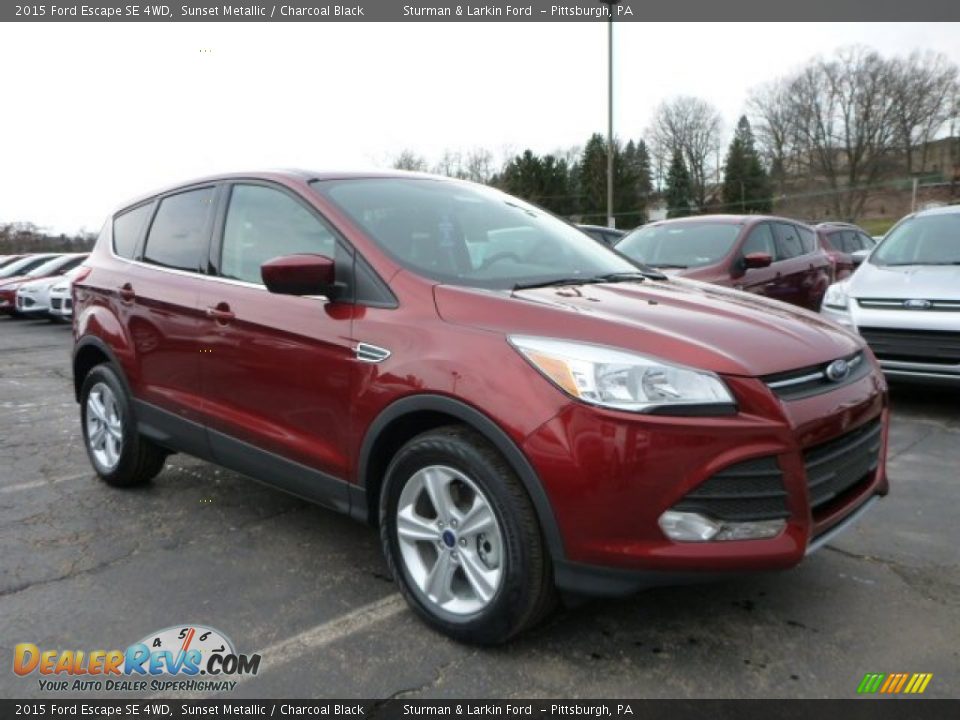2015 Ford Escape SE 4WD Sunset Metallic / Charcoal Black Photo #1