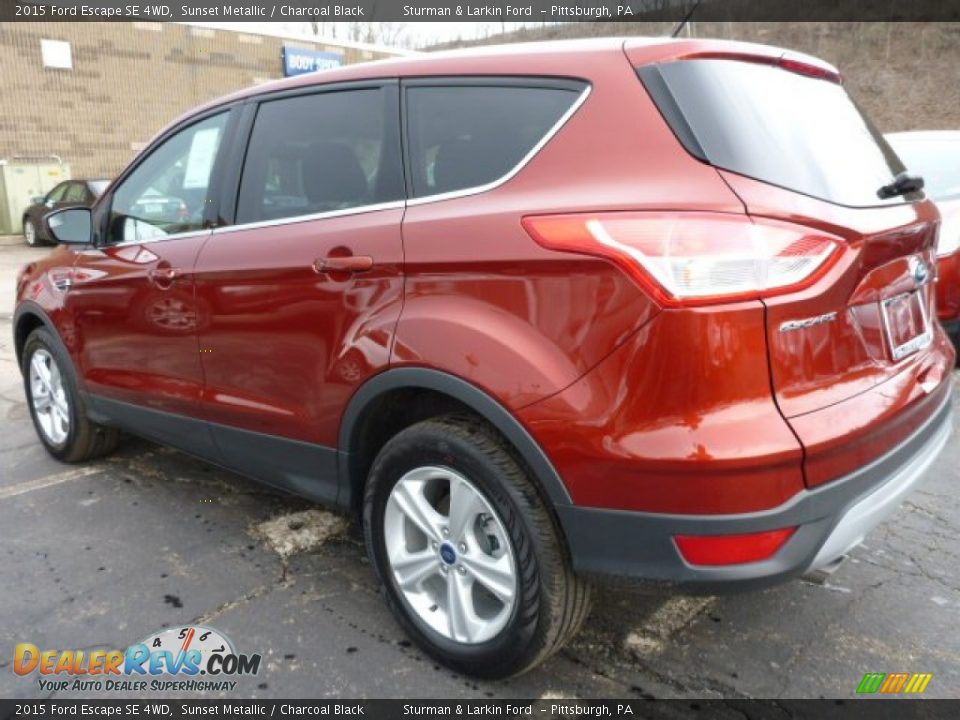 2015 Ford Escape SE 4WD Sunset Metallic / Charcoal Black Photo #4