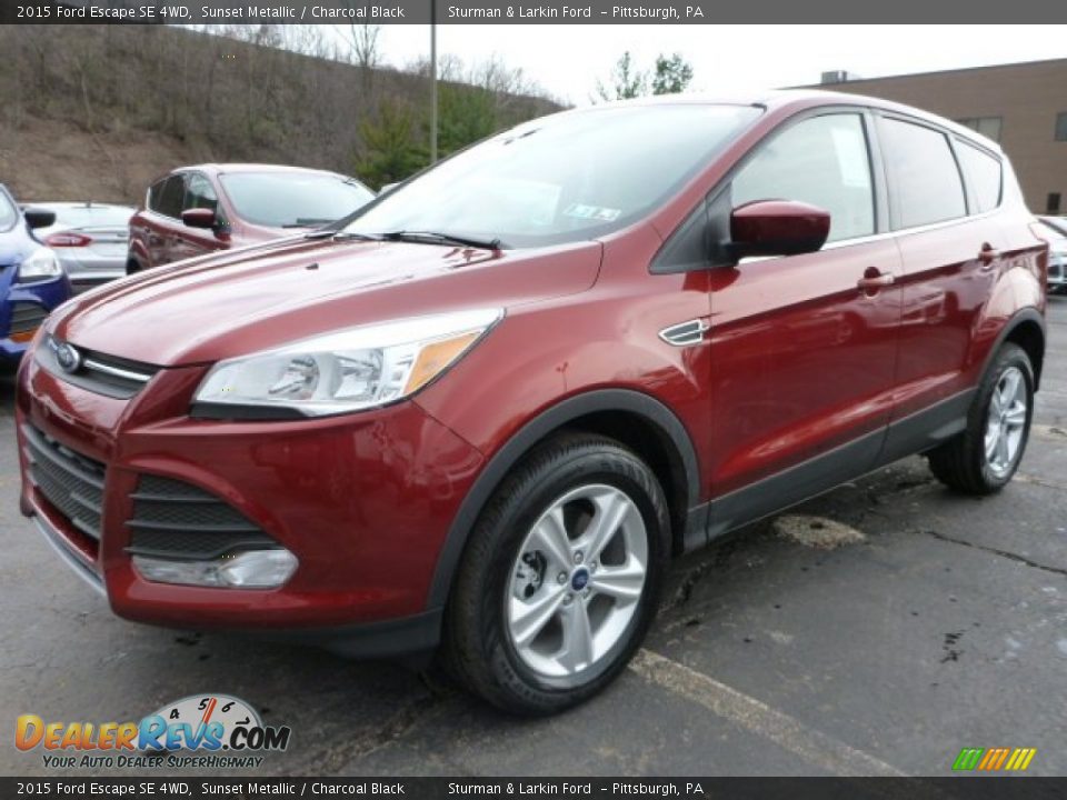2015 Ford Escape SE 4WD Sunset Metallic / Charcoal Black Photo #5