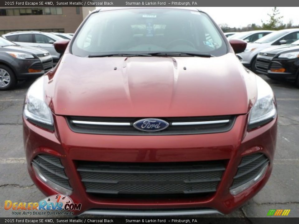 2015 Ford Escape SE 4WD Sunset Metallic / Charcoal Black Photo #6