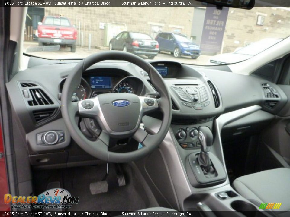 2015 Ford Escape SE 4WD Sunset Metallic / Charcoal Black Photo #10