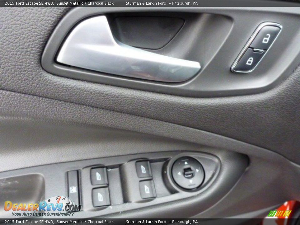 2015 Ford Escape SE 4WD Sunset Metallic / Charcoal Black Photo #11