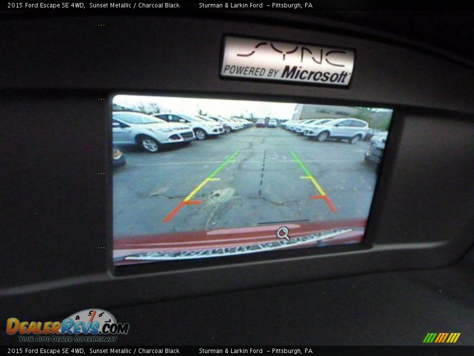 2015 Ford Escape SE 4WD Sunset Metallic / Charcoal Black Photo #13