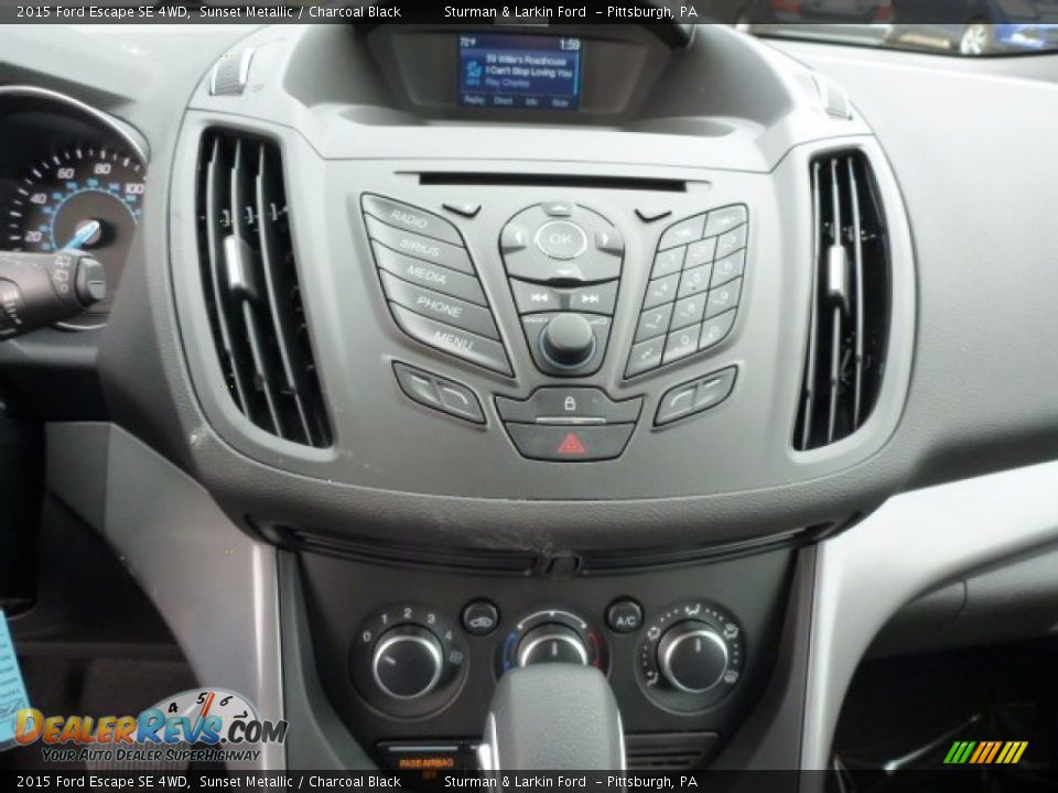 2015 Ford Escape SE 4WD Sunset Metallic / Charcoal Black Photo #14