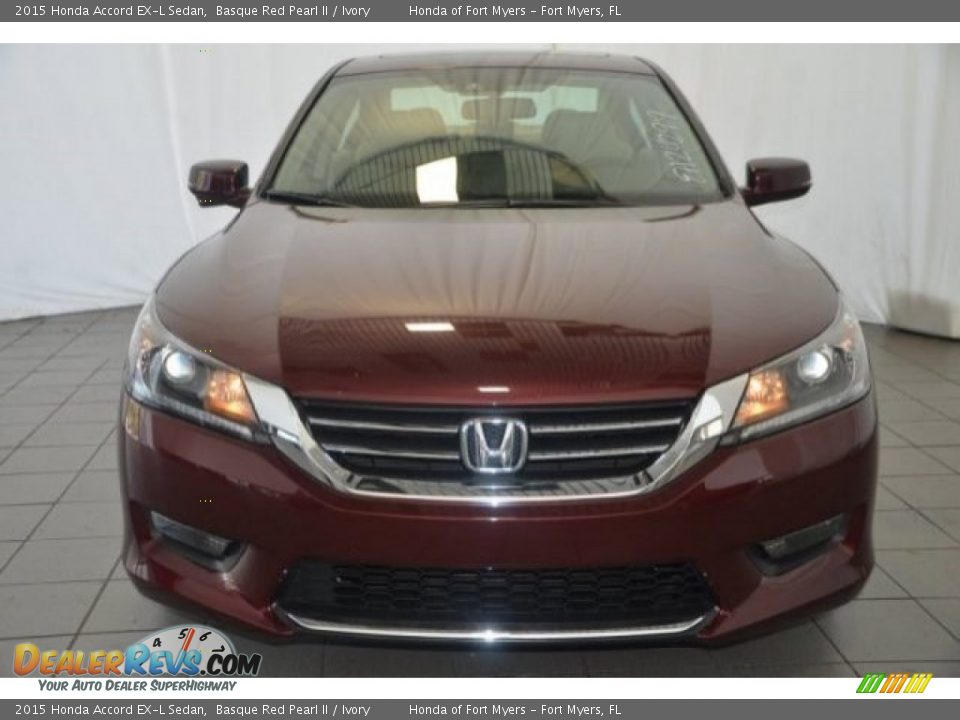 2015 Honda Accord EX-L Sedan Basque Red Pearl II / Ivory Photo #2