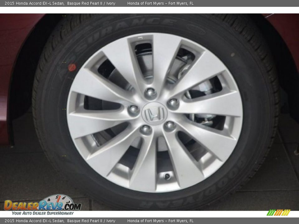 2015 Honda Accord EX-L Sedan Basque Red Pearl II / Ivory Photo #3