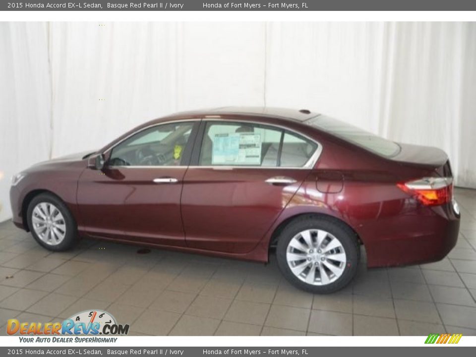 2015 Honda Accord EX-L Sedan Basque Red Pearl II / Ivory Photo #4