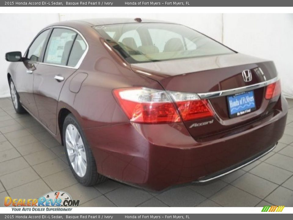 2015 Honda Accord EX-L Sedan Basque Red Pearl II / Ivory Photo #5