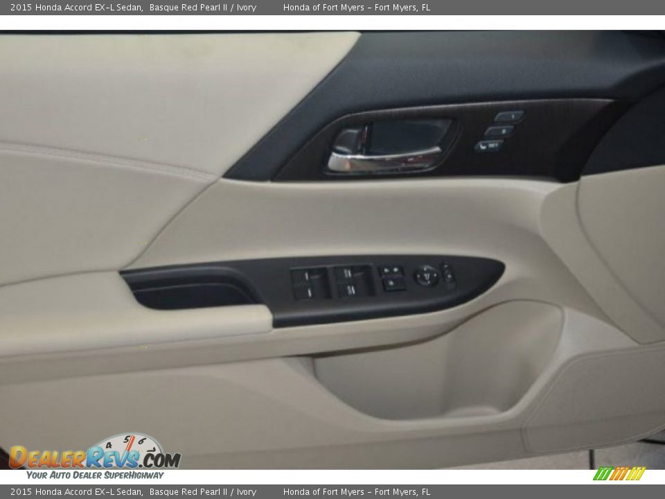 2015 Honda Accord EX-L Sedan Basque Red Pearl II / Ivory Photo #8
