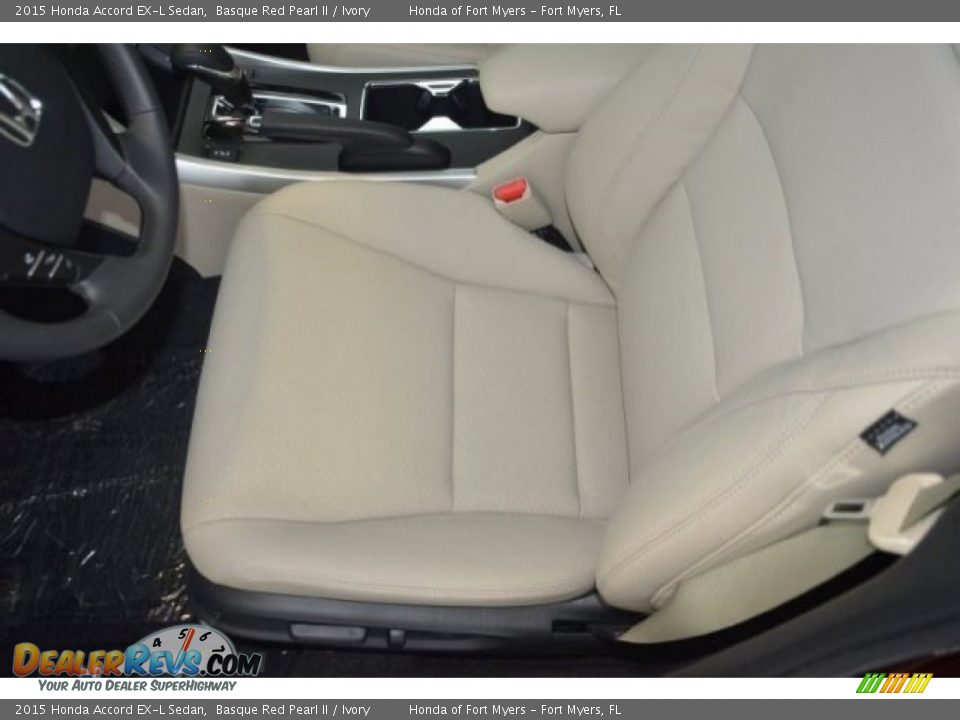 2015 Honda Accord EX-L Sedan Basque Red Pearl II / Ivory Photo #10