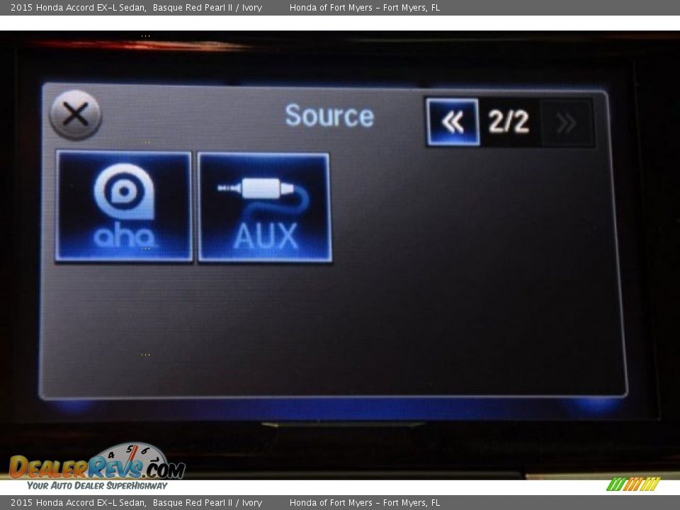 2015 Honda Accord EX-L Sedan Basque Red Pearl II / Ivory Photo #13