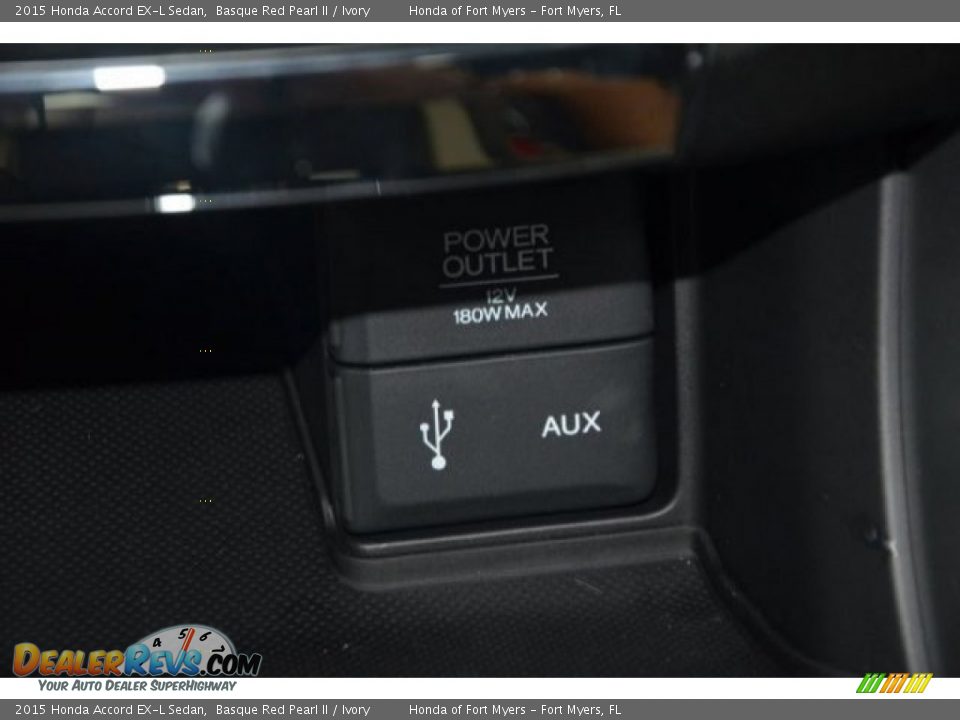 2015 Honda Accord EX-L Sedan Basque Red Pearl II / Ivory Photo #15