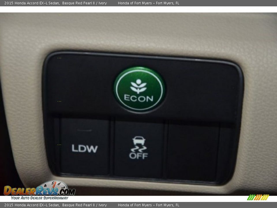 2015 Honda Accord EX-L Sedan Basque Red Pearl II / Ivory Photo #17