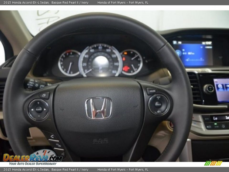 2015 Honda Accord EX-L Sedan Basque Red Pearl II / Ivory Photo #18
