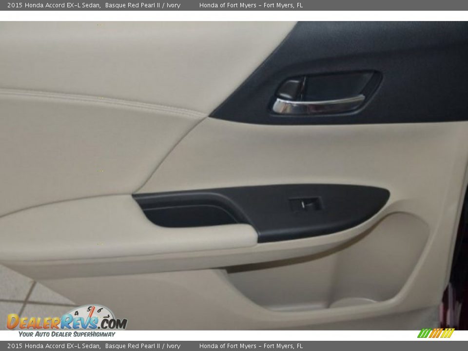 2015 Honda Accord EX-L Sedan Basque Red Pearl II / Ivory Photo #21