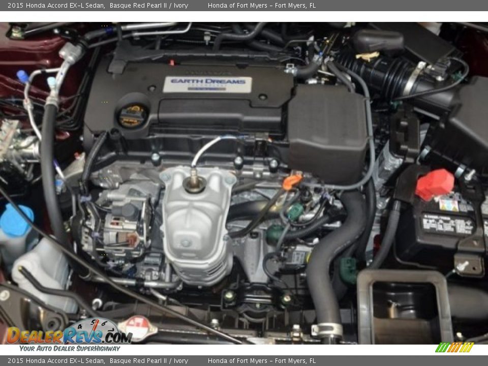 2015 Honda Accord EX-L Sedan Basque Red Pearl II / Ivory Photo #25