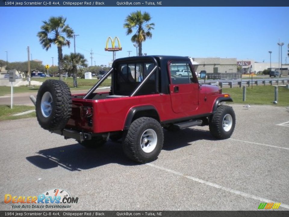 1984 Jeep Scrambler CJ-8 4x4 Chilipepper Red / Black Photo #8