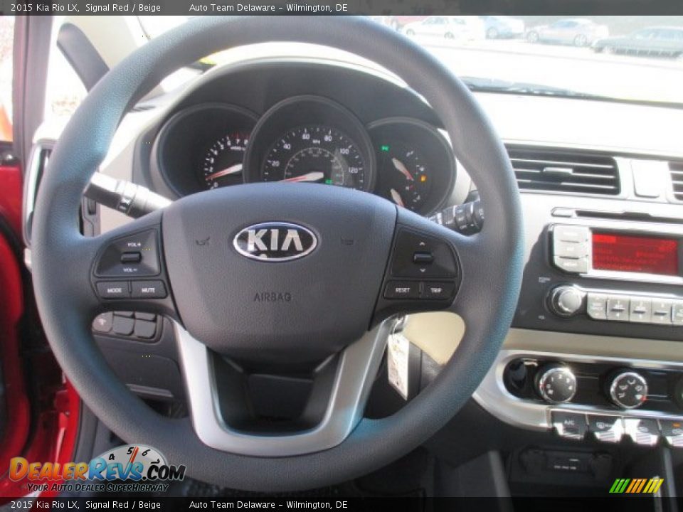 2015 Kia Rio LX Steering Wheel Photo #7