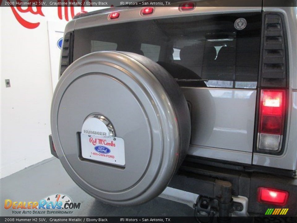2008 Hummer H2 SUV Graystone Metallic / Ebony Black Photo #6
