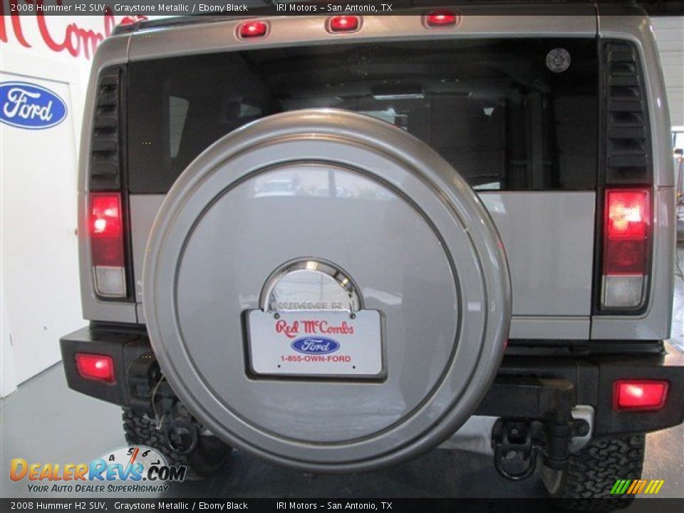 2008 Hummer H2 SUV Graystone Metallic / Ebony Black Photo #7
