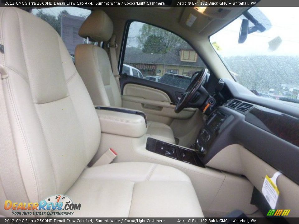 2012 GMC Sierra 2500HD Denali Crew Cab 4x4 Summit White / Cocoa/Light Cashmere Photo #9