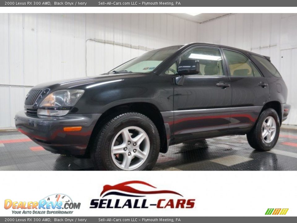 2000 Lexus RX 300 AWD Black Onyx / Ivory Photo #1