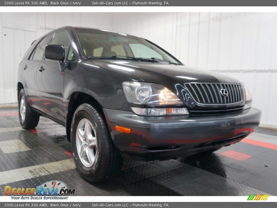 2000 Lexus RX 300 AWD Black Onyx / Ivory Photo #5