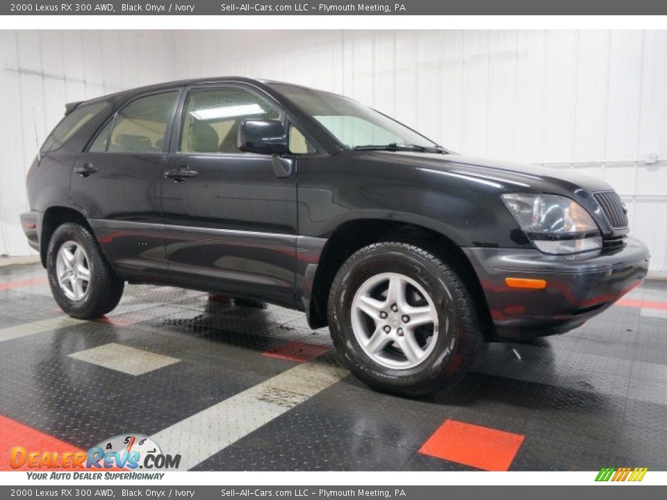 2000 Lexus RX 300 AWD Black Onyx / Ivory Photo #6
