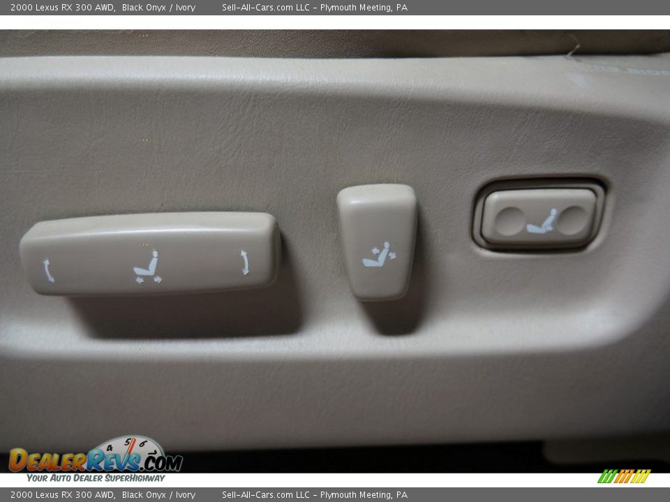 2000 Lexus RX 300 AWD Black Onyx / Ivory Photo #19