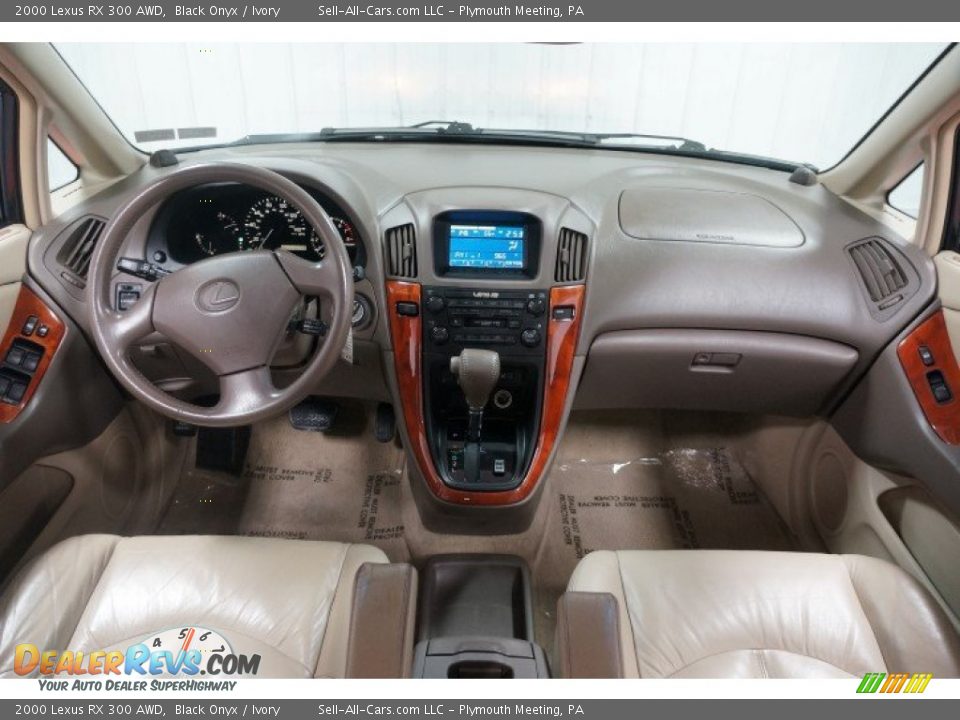 2000 Lexus RX 300 AWD Black Onyx / Ivory Photo #21