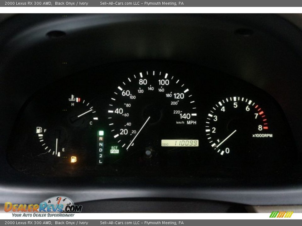 2000 Lexus RX 300 AWD Black Onyx / Ivory Photo #26