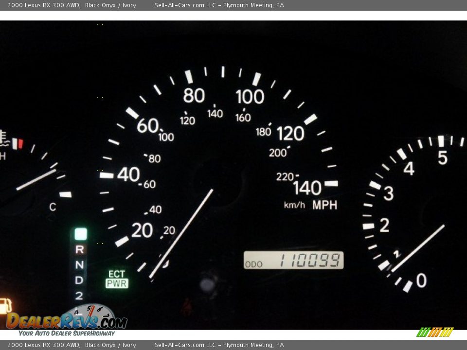 2000 Lexus RX 300 AWD Black Onyx / Ivory Photo #27