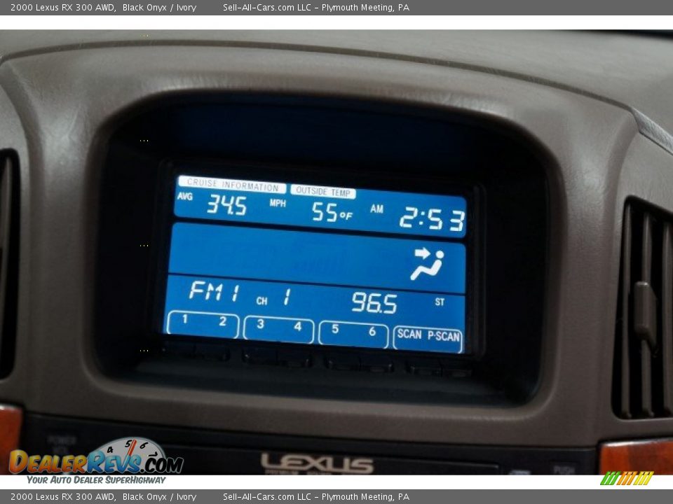 2000 Lexus RX 300 AWD Black Onyx / Ivory Photo #28