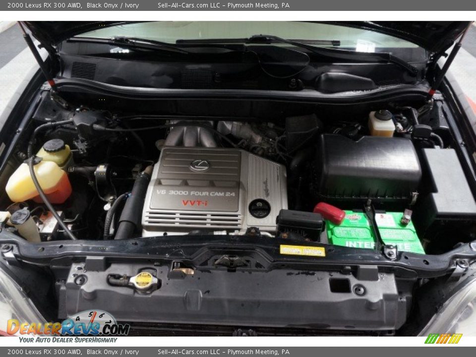 2000 Lexus RX 300 AWD Black Onyx / Ivory Photo #33