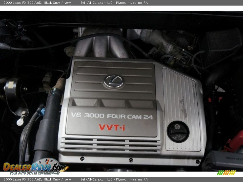 2000 Lexus RX 300 AWD Black Onyx / Ivory Photo #34