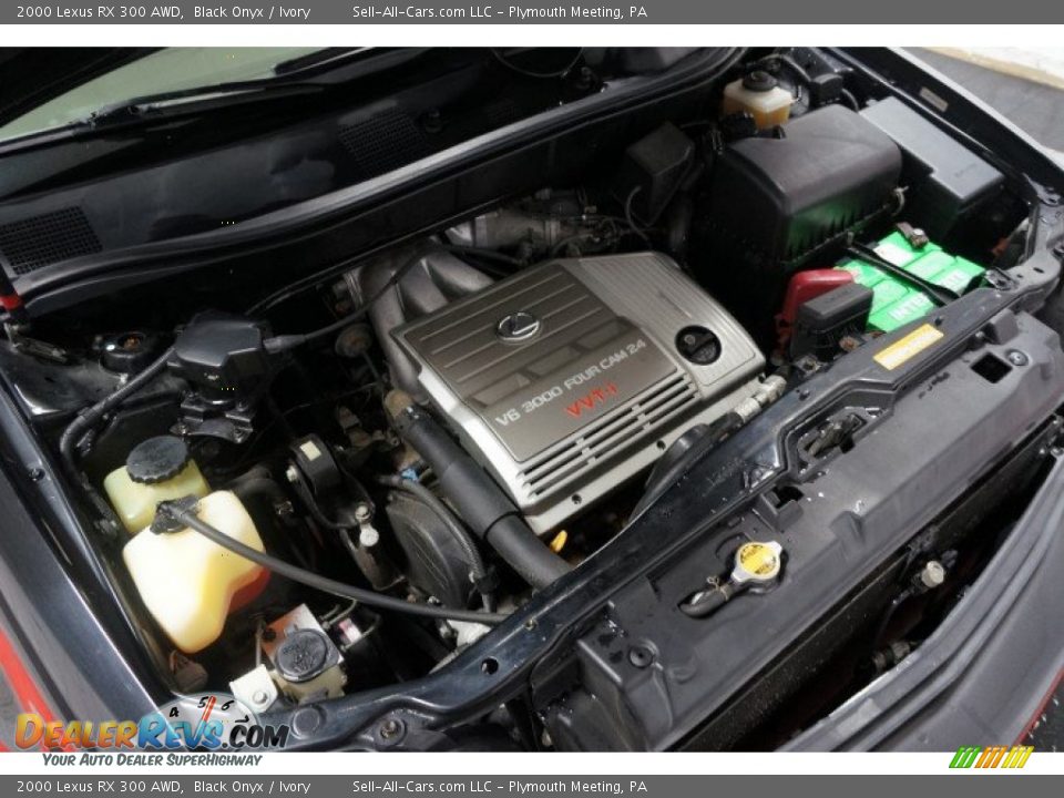 2000 Lexus RX 300 AWD Black Onyx / Ivory Photo #35